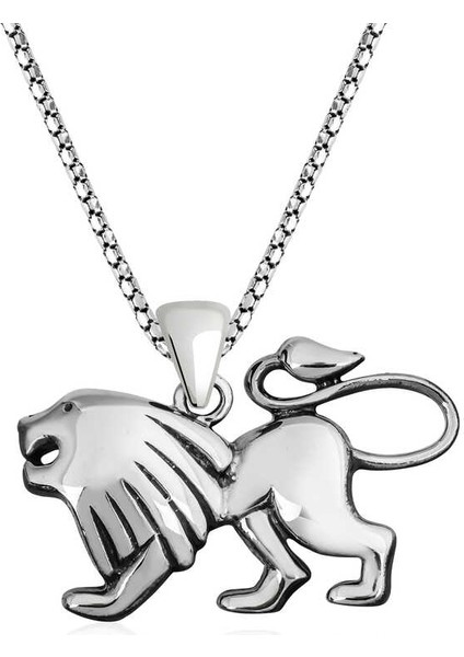 925 Ayar ​gümüş Aslan Kolye (BC-82EEC3)