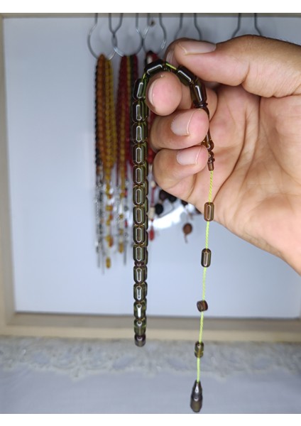 Takımlı Sistemli Ateş Kehribar Tesbih fiyatları