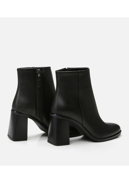 01BOH295370A100 SIYAH Kadın Topuklu Bot