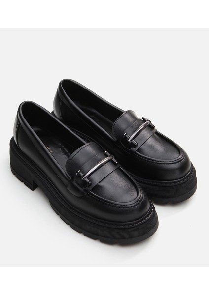 Siyah Kadın Loafer