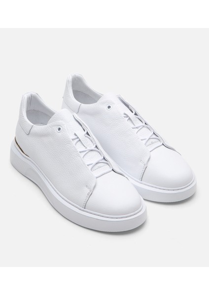Erkek Deri Beyaz Günlük Ayakkabı