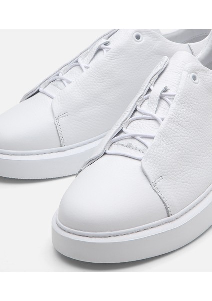 Erkek Deri Beyaz Günlük Ayakkabı