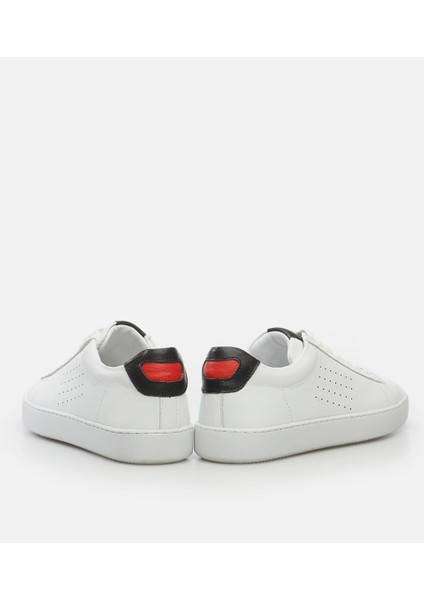 02AYH28153XA900 Deri Beyaz Erkek Spor Ayakkabı