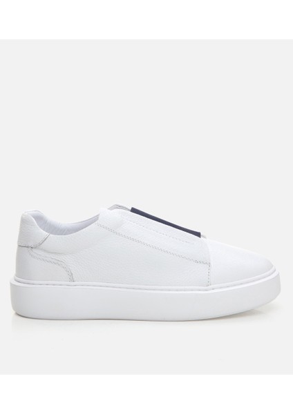 Erkek Deri Beyaz Günlük Ayakkabı