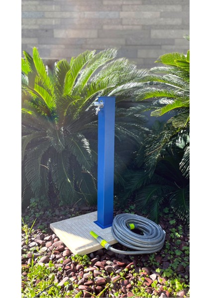 Kare Bahçe Çeşmesi Mavi 8*15*86cm fiyatları