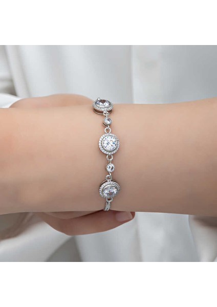 Gümüş Tektaş Kadın Bileklik (BC-9E8B01) indirimleri