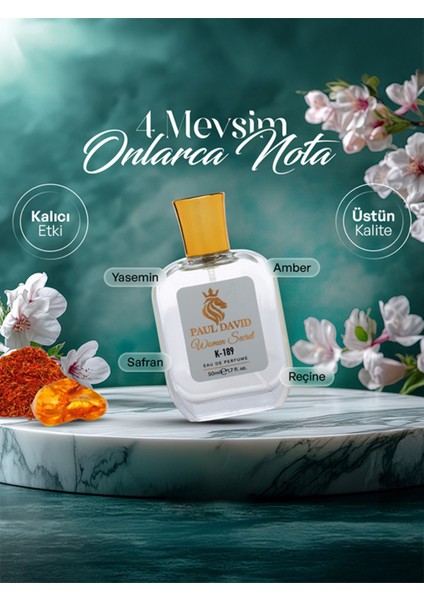 K-189 Oryantal Floral Kadın Parfüm Edp Uzun Süre Kalıcı 50 ml modelleri