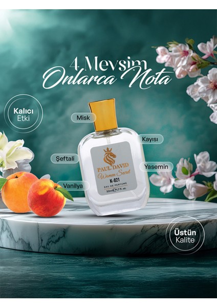 K-021 Tatlı Meyve Kadın Parfüm Edp Uzun Süre Kalıcı 50 ml modelleri
