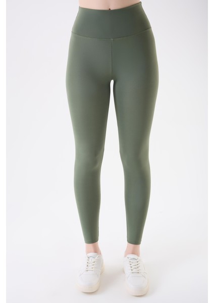 Imaj 490 Yeşil Renk Toparlayıcı ve Extra Esnek Etkili Normal Bel Tayt modelleri