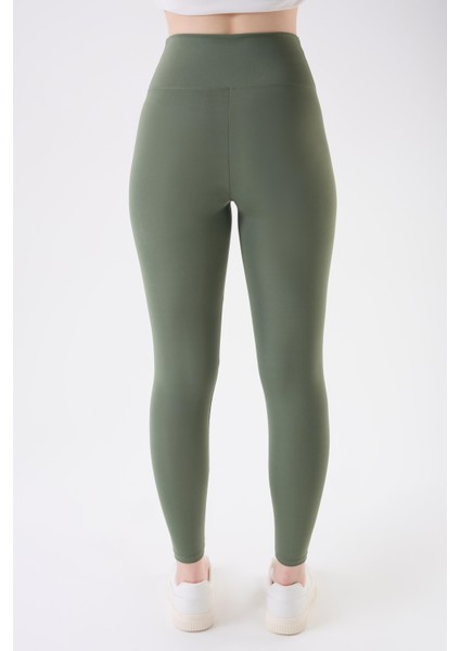 Imaj 490 Yeşil Renk Toparlayıcı ve Extra Esnek Etkili Normal Bel Tayt fırsatları