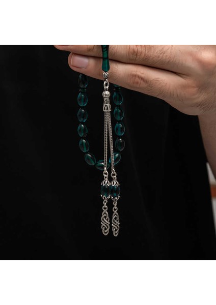 Gümüş Püskül Sıkma Kehribar Tesbih (BC-2EE3B4) fırsatları