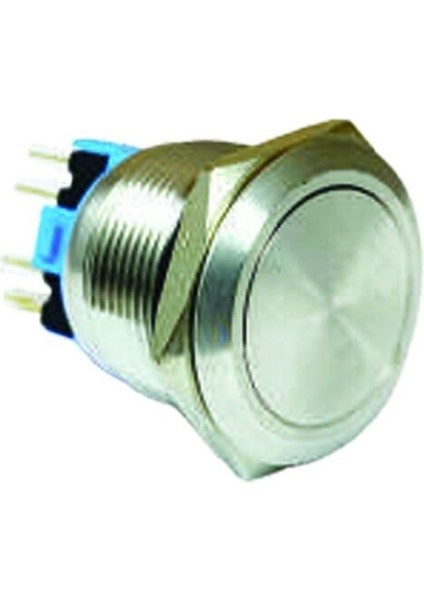 22 mm Işıksız Metal Buton Yaylı IP65