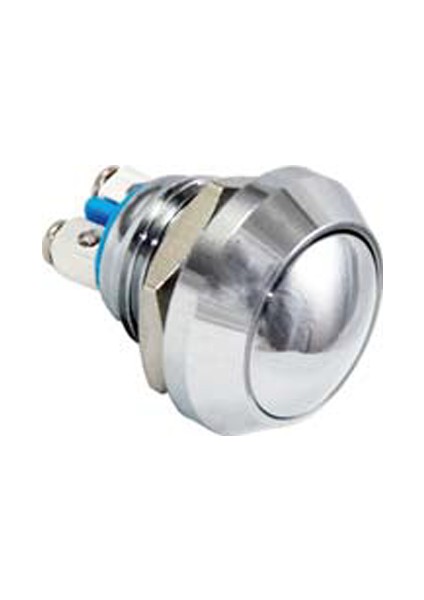 12 mm Işıksız Metal (Buton) 2p IP65 Bombe