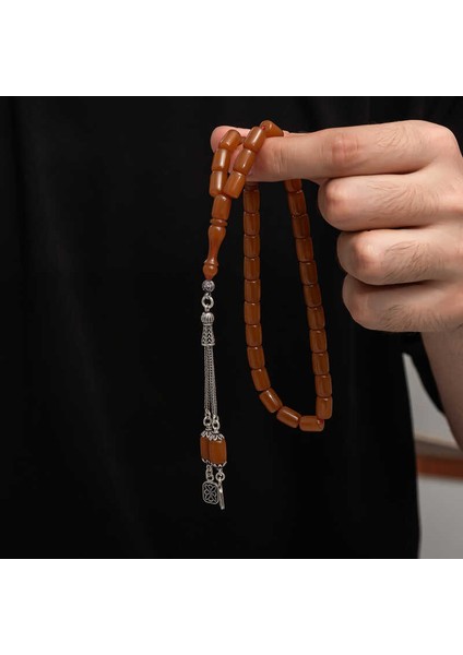 Gümüş Püskül Sıkma Kehribar Tesbih (BC-2EE3B4) fırsatları