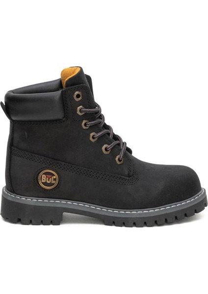 Hakiki Deri Nubuk Siyah Kadın Bot & Bootie 240601