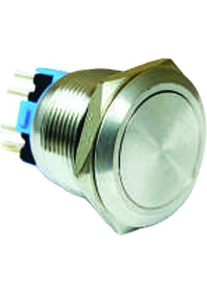 22 mm Işıksız Metal Buton Yaylı IP65 4p