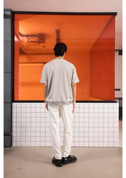 Bisiklet Yaka Garnili Modal Erkek T-Shirt fırsatları