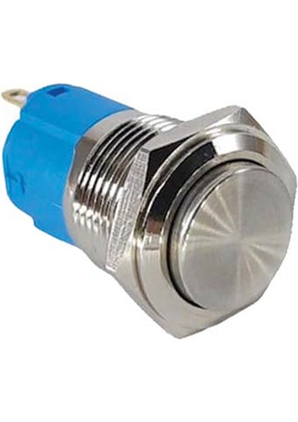 16MM Metal Kalıcılı Buton 1no/1nc Çıkık Ledsiz