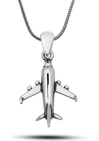 ​gümüş Uçak Kolye (BC-C9A91E)