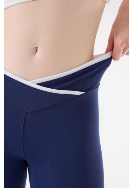 Imaj 489 Lacivert Renk Toparlayıcı ve Extra Esnek Etkili Normal Bel Tayt modelleri