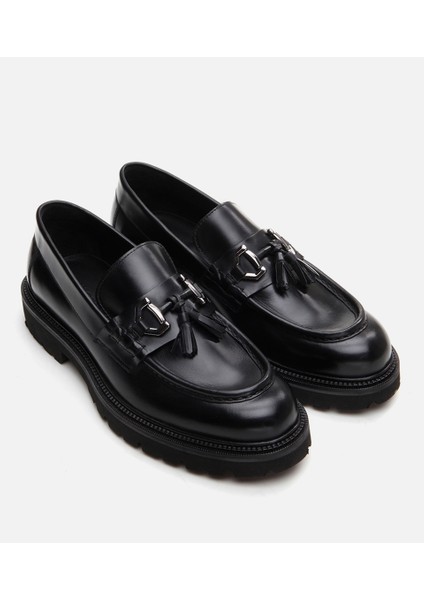 Masters 02ayh292620a100 Deri Siyah Erkek Loafer