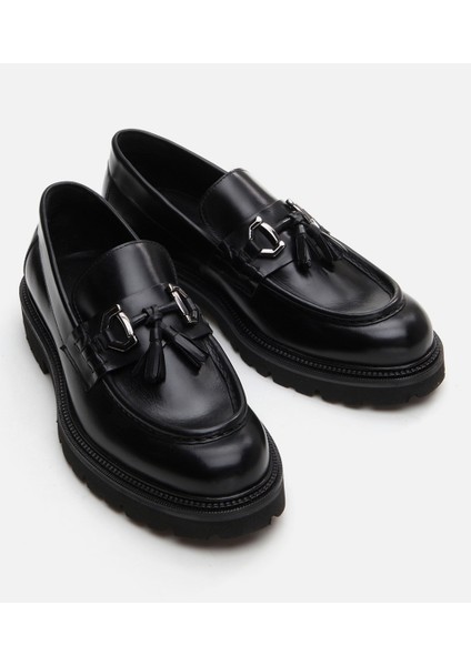 Masters 02ayh292620a100 Deri Siyah Erkek Loafer