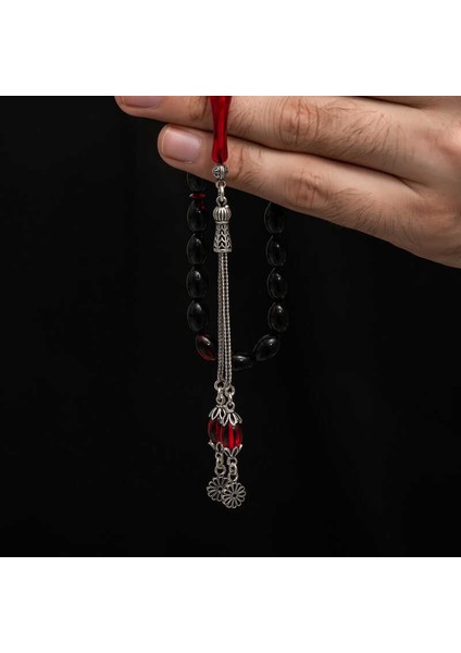 Gümüş Püskül Sıkma Kehribar Tesbih (BC-2EE3B4) fırsatları