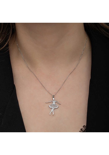 Gümüş Balerin Kadın Kolye (BC-511E37) modelleri