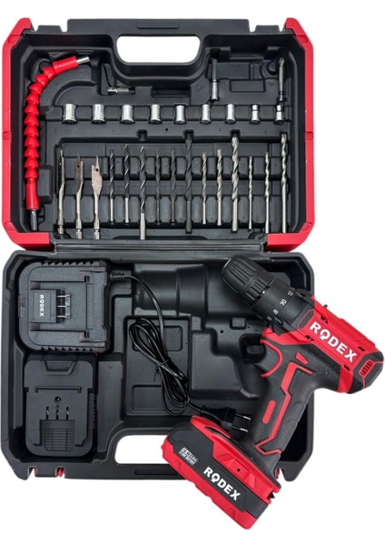 RRDX3365A Akülü Matkap 28 Parça Aksesuarlı