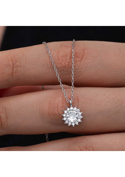 Gümüş Minimal Yuvarlak Anturaj Kadın Kolye (BC-2ACCE3) modelleri