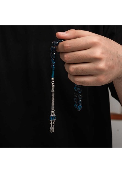 Gümüş Püskül Sıkma Kehribar Tesbih (BC-2EE3B4) fiyatları