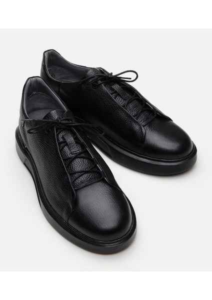 Erkek Deri Siyah Günlük Ayakkabı