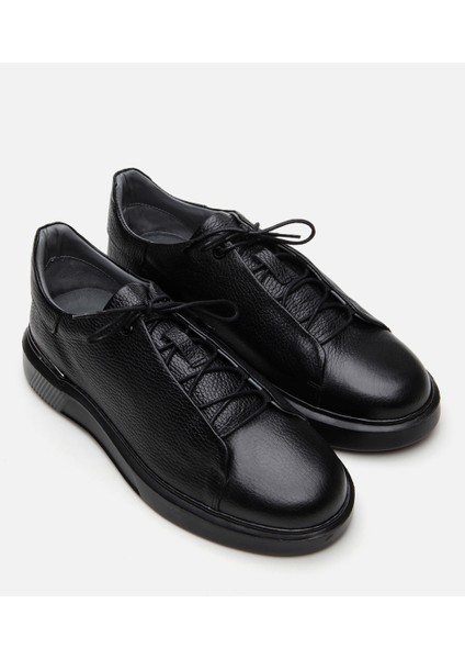 Erkek Deri Siyah Günlük Ayakkabı