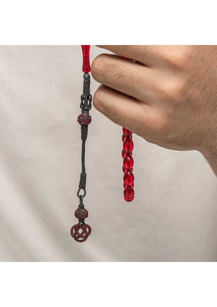 Gümüş Kazaz Püsküllü Sıkma Kehribar Tesbih (BC-E401FC) modelleri