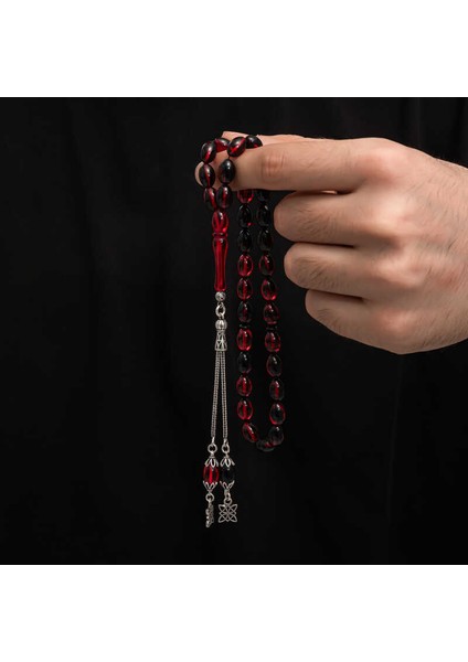 Gümüş Püskül Sıkma Kehribar Tesbih (BC-2EE3B4) fırsatları