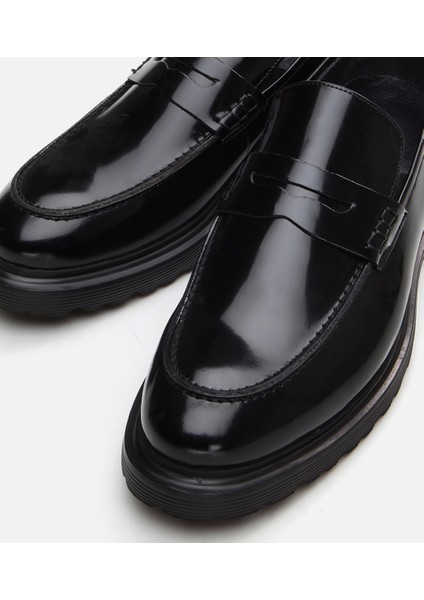 Erkek Deri Siyah Loafer