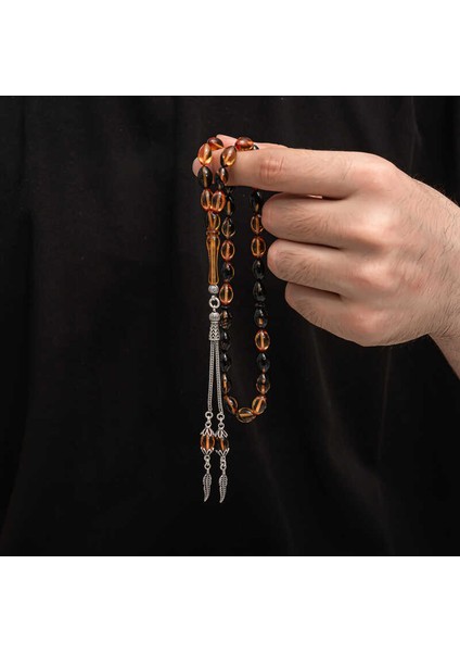 Gümüş Püskül Sıkma Kehribar Tesbih (BC-2EE3B4) fırsatları