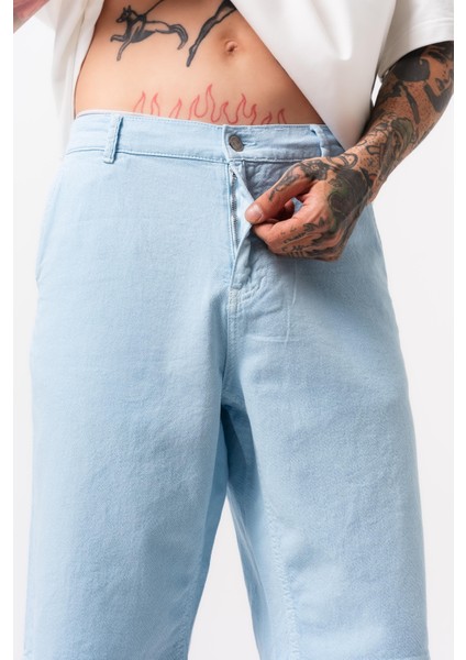 Erkek Parça Boya Şort Bebe Mavi indirimleri