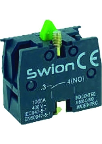 22MM Kontak Blok (No) Yeşil