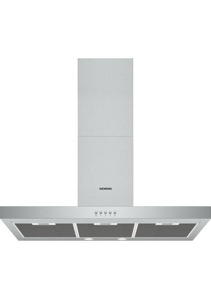 LC95BBC50T iQ100 90 cm Duvar Tipi Davlumbaz Inox Renk Yüksek Emiş Gücü 593 m3/sa