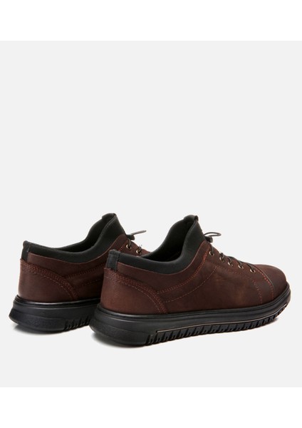 02AYH295700A480 HAKIKI Deri Kahve Erkek Günlük Ayakkabı