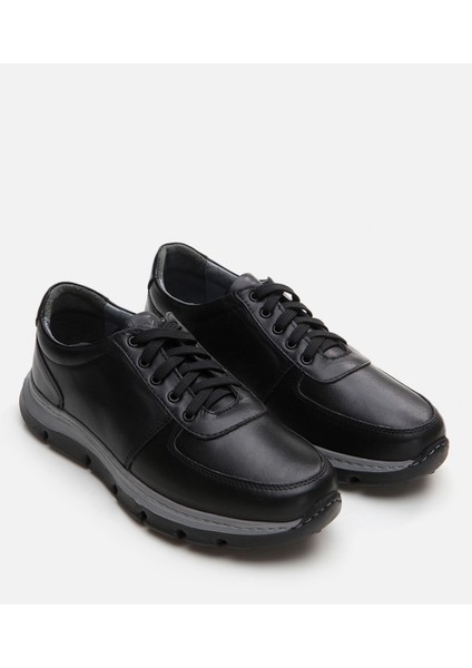 Erkek Deri Siyah Günlük Ayakkabı