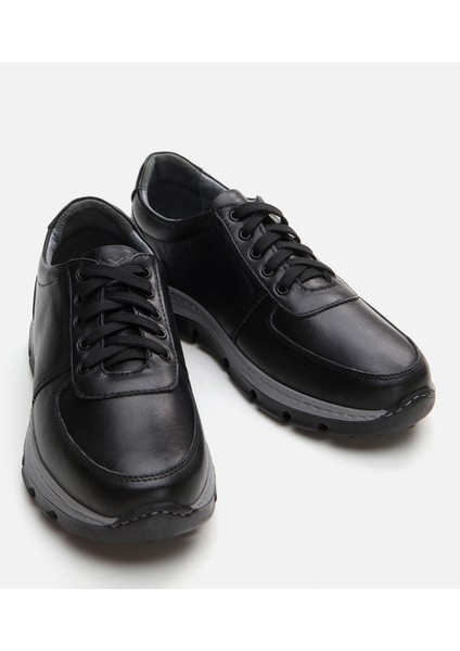 Erkek Deri Siyah Günlük Ayakkabı