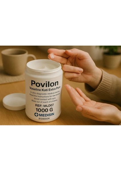 %100 Saf Katı Vazelin 1000 ml – Cilt Koruyucu ve Nemlendirici – El, Yüz, Vücut Için fırsatları