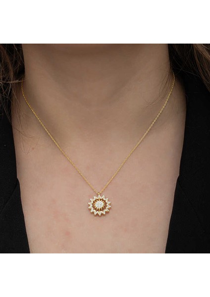 Gümüş Gold Güneş Kadın Kolye (BC-5AD8C8) modelleri