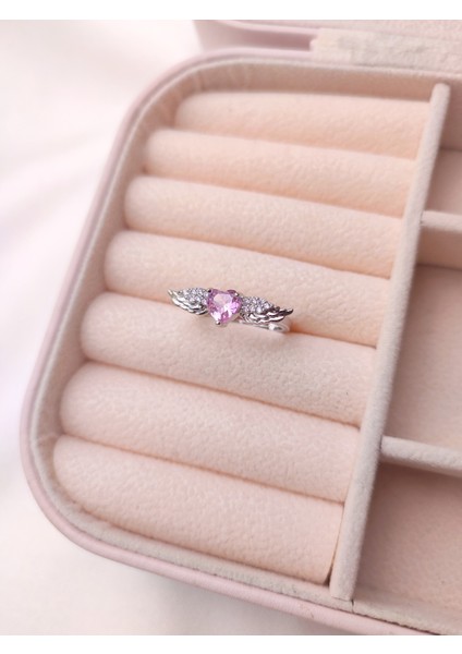 Kadın Zirkon Taşlı Sevgi Meleği Model Yüzük
