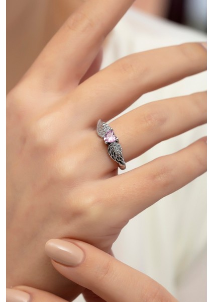 Kadın Zirkon Taşlı Sevgi Meleği Model Yüzük modelleri