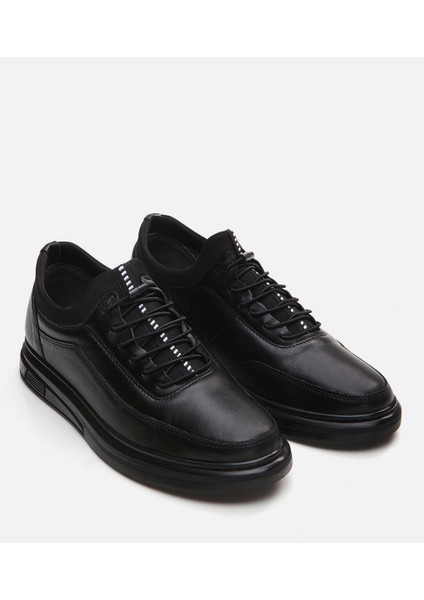 Erkek Deri Siyah Günlük Ayakkabı
