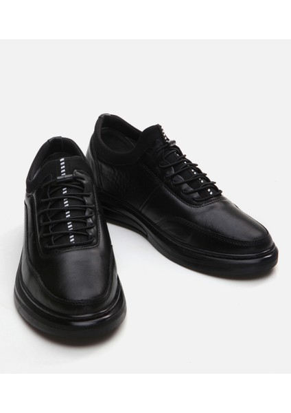 Erkek Deri Siyah Günlük Ayakkabı