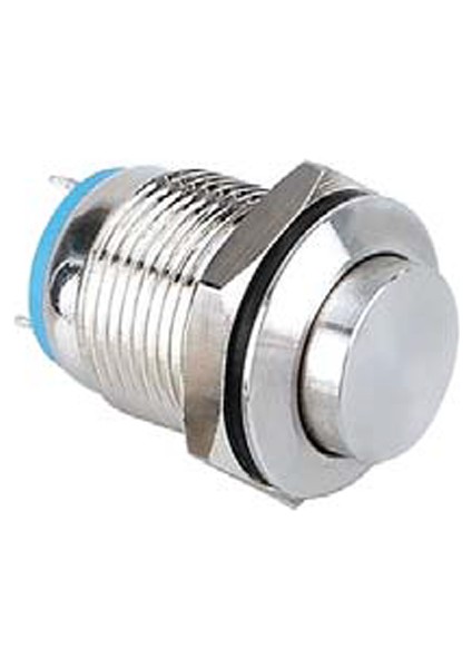 12MM Metal Yaylı Buton 1no Çıkık Ledsiz Kalıcılı